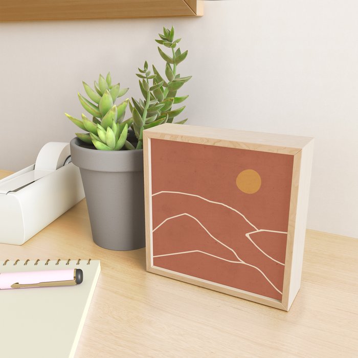 Minimal Abstract Art Landscape 2 Mini Art Print Gallery Image 2