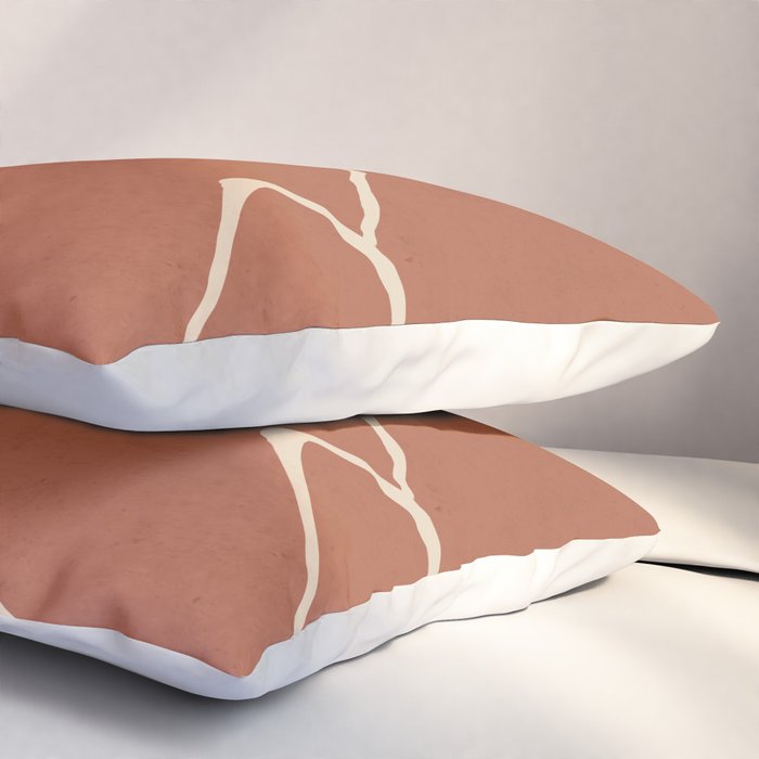 Minimal Abstract Art Landscape 2 Pillow Sham Gallery Image 3