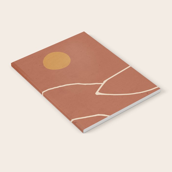 Minimal Abstract Art Landscape 2 Notebook Gallery Image 1
