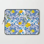 Summer,citrus,Mediterranean style,lemon fruit,simple pattern  Laptop Sleeve Gallery Image 1