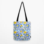 Summer,citrus,Mediterranean style,lemon fruit,simple pattern  Tote Bag Gallery Image 2