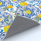 Summer,citrus,Mediterranean style,lemon fruit,simple pattern  Rug Gallery Image 4