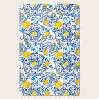Summer,citrus,Mediterranean style,lemon fruit,simple pattern  Cutting Board Gallery Image 1
