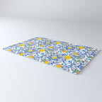 Summer,citrus,Mediterranean style,lemon fruit,simple pattern  Rug Gallery Image 3