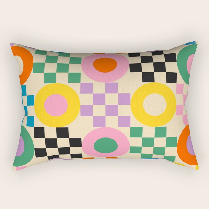 Lucky Checkerboard Rectangular Pillow Gallery Image 1
