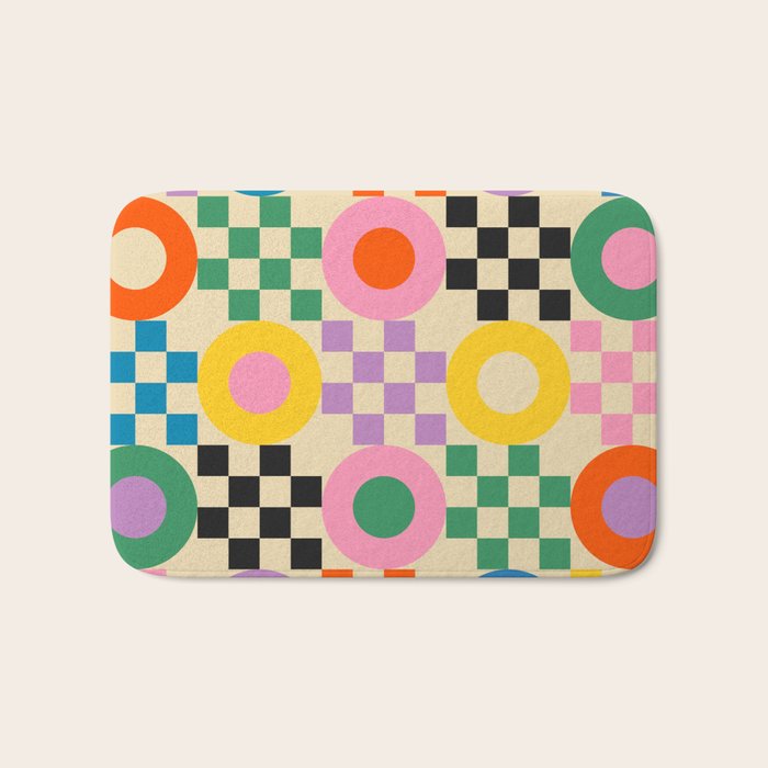 Lucky Checkerboard Bath Mat Gallery Image 1