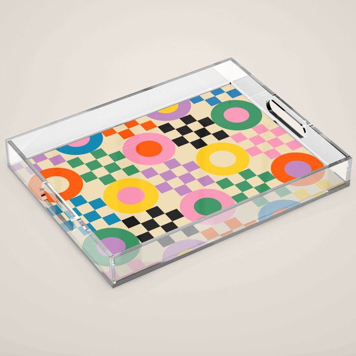 Lucky Checkerboard Acrylic Tray Gallery Image 1