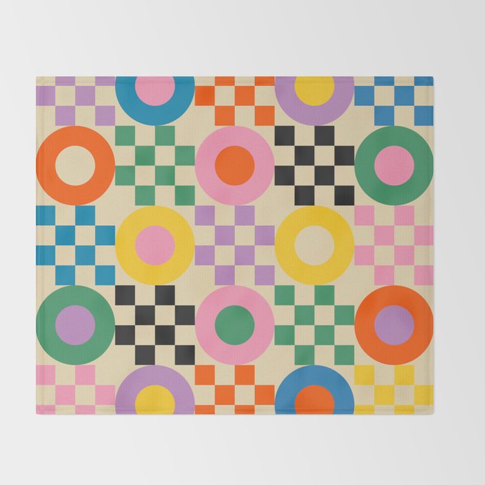 Lucky Checkerboard Throw Blanket Gallery Image 2