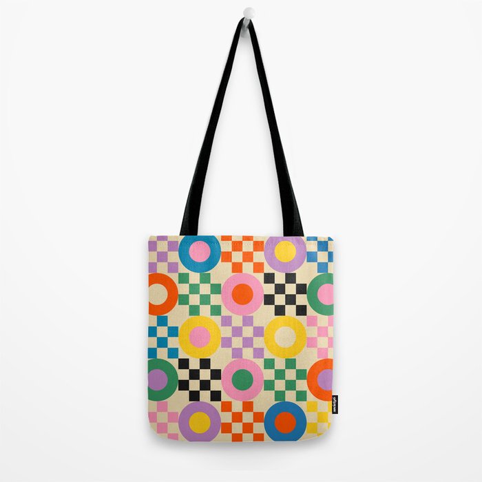 Lucky Checkerboard Tote Bag Gallery Image 2