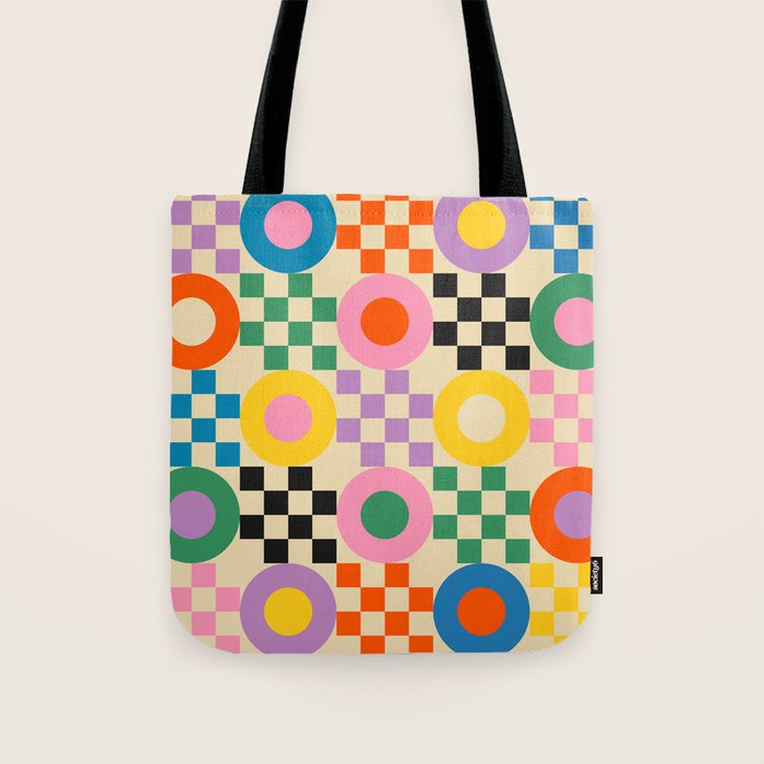 Lucky Checkerboard Tote Bag Gallery Image 1