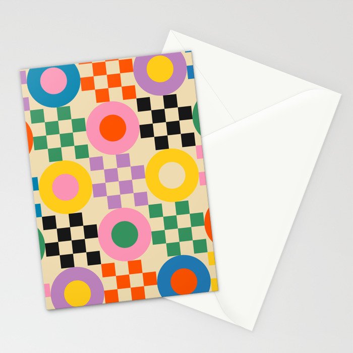 Lucky Checkerboard Stationery Card Gallery Image 2