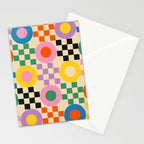 Lucky Checkerboard Stationery Card Gallery Image 2