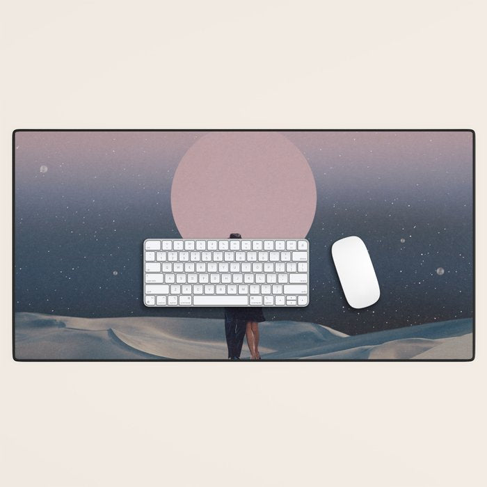 It is our chance to Leave forever - Vertical version Desk Mat Gallery Image 1