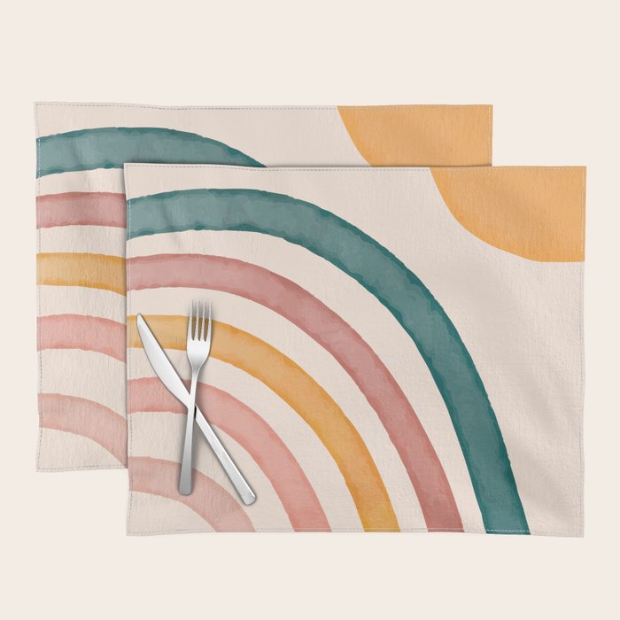 Abstract Colors of the Rainbow Placemat Gallery Image 1