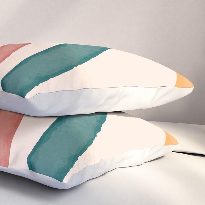 Abstract Colors of the Rainbow Pillow Sham Gallery Image 3