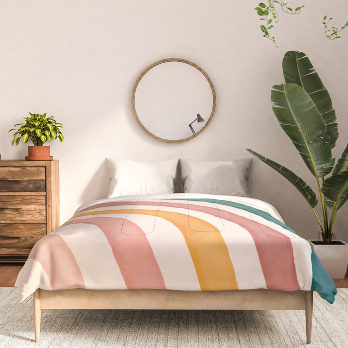 Abstract Colors of the Rainbow Comforter Gallery Image 3