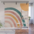 Abstract Colors of the Rainbow Wall Mural Gallery Image 1