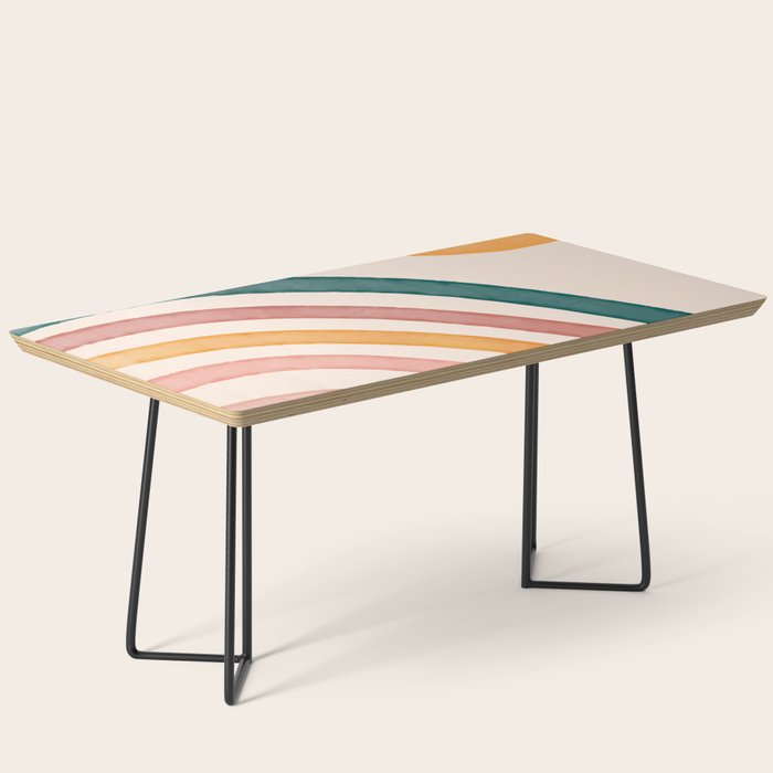 Abstract Colors of the Rainbow Coffee Table Gallery Image 1
