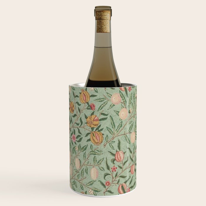 William Morris Vintage Fruit Sage Green  Wine Chiller Gallery Image 1