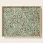 William Morris Vintage Fruit Sage Green  Serving Tray Gallery Image 1