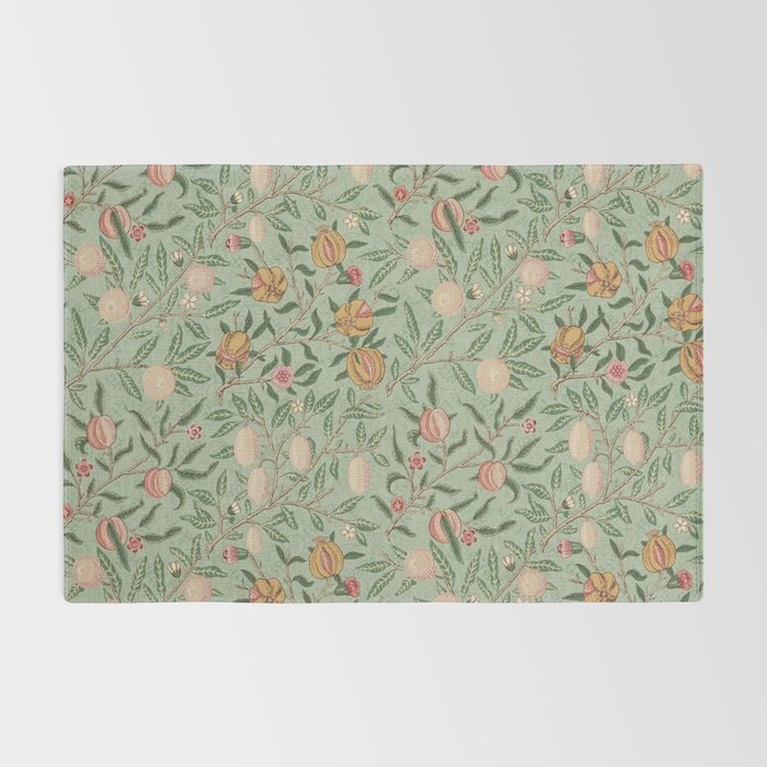 William Morris Vintage Fruit Sage Green  Rug Gallery Image 2