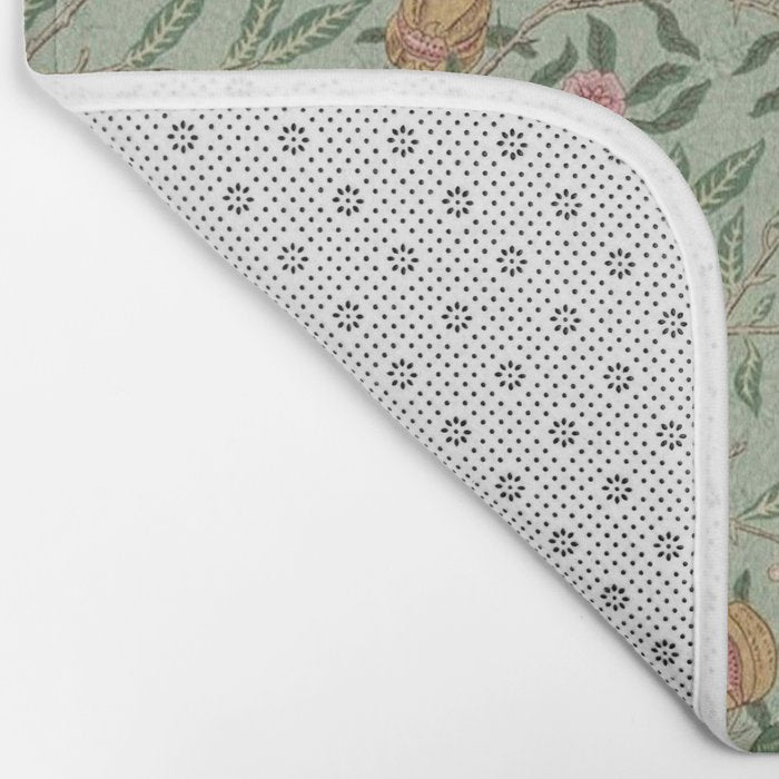 William Morris Vintage Fruit Sage Green  Bath Mat Gallery Image 2