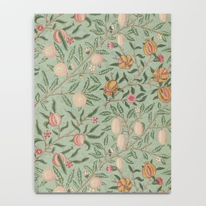 William Morris Vintage Fruit Sage Green  Notebook Gallery Image 4