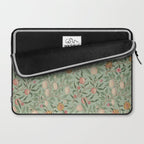 William Morris Vintage Fruit Sage Green  Laptop Sleeve Gallery Image 2