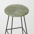 William Morris Vintage Fruit Sage Green  Stool Gallery Image 2