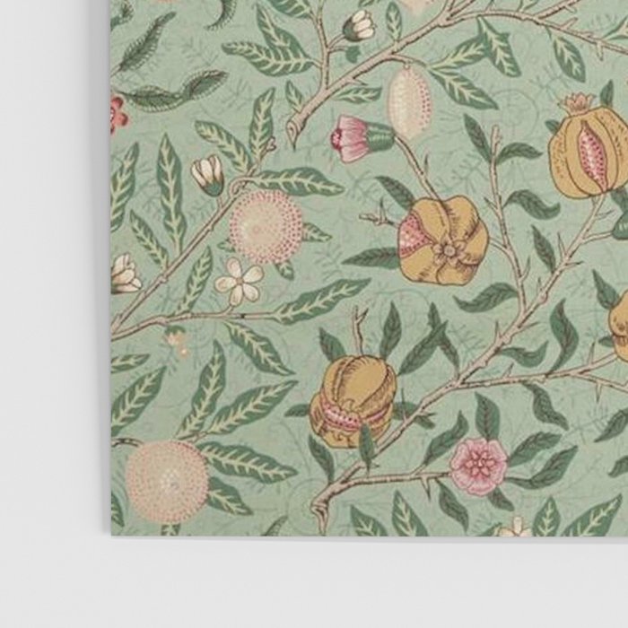 William Morris Vintage Fruit Sage Green  Poster Gallery Image 3