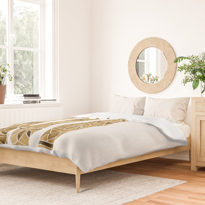 Giraffes - Sepia Palette Duvet Cover Gallery Image 2