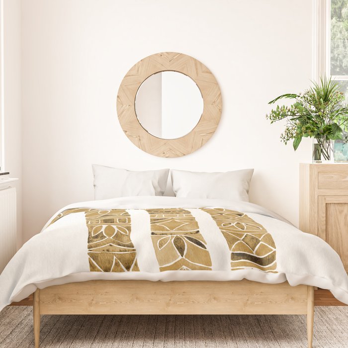 Giraffes - Sepia Palette Duvet Cover Gallery Image 3
