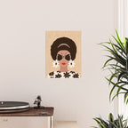 Afro Woman Portrait - Retro vibes  Poster Gallery Image 2