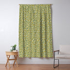 70s Daisies on Sage, retro, vintage, green, cottagecore Window Curtain Gallery Image 5