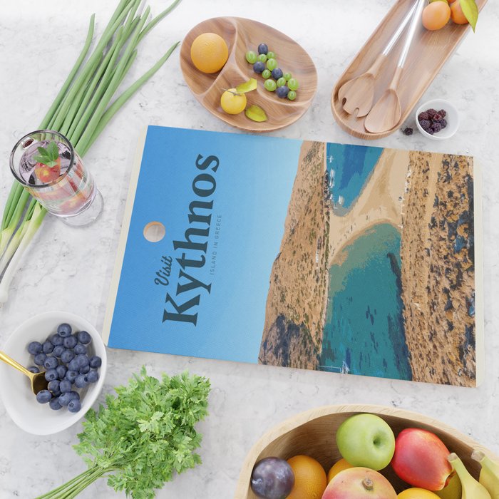 Visit Kythnos Cutting Board Gallery Image 2