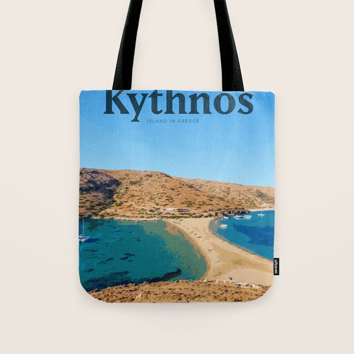 Visit Kythnos Tote Bag Gallery Image 1