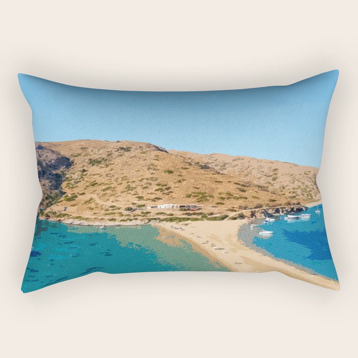 Visit Kythnos Rectangular Pillow Gallery Image 1