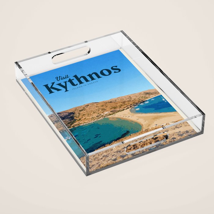 Visit Kythnos Acrylic Tray Gallery Image 1