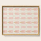 Pink Popsicle Pattern Serving Tray Gallery Image 1