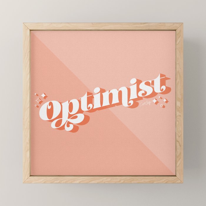 Optimist - Blush Mini Art Print Gallery Image 1