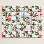 Festive Berries on Tartan Jigsaw Puzzle Gallery Image 1