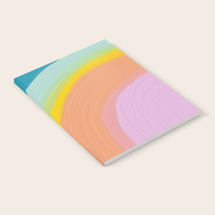 Painted Pastel Rainbow Notebook Gallery Image 2