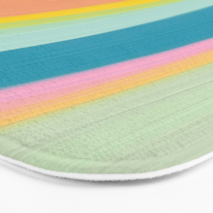 Painted Pastel Rainbow Bath Mat Gallery Image 3