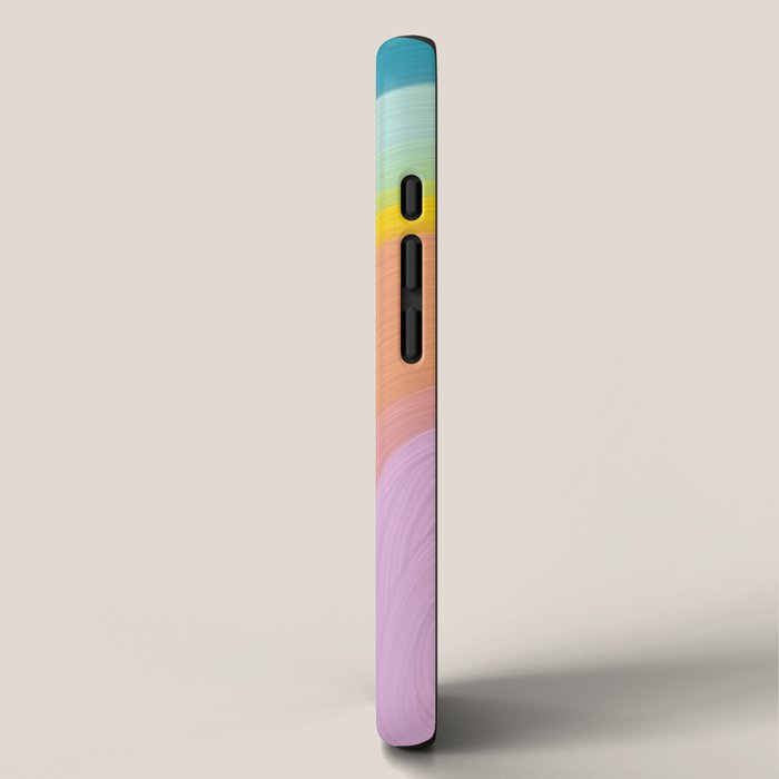 Painted Pastel Rainbow iPhone Case Gallery Image 2