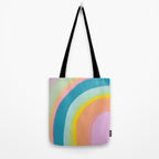 Painted Pastel Rainbow Tote Bag Gallery Image 2