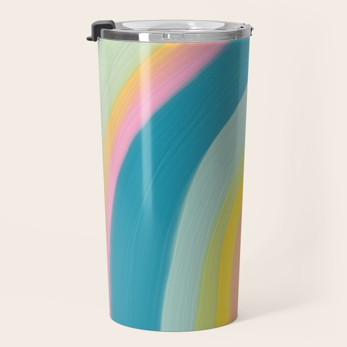 Painted Pastel Rainbow Travel Mug Gallery Image 3