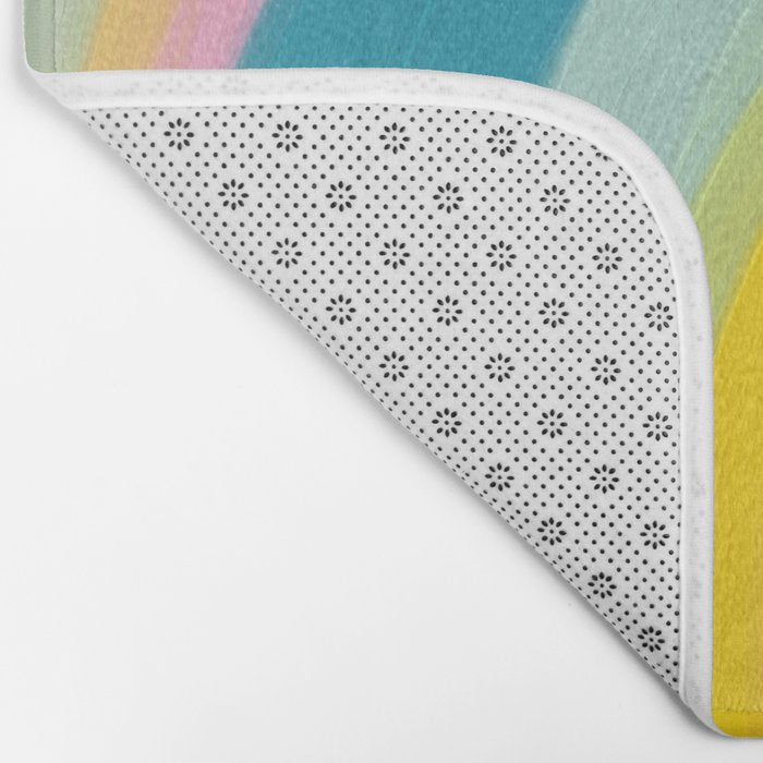 Painted Pastel Rainbow Bath Mat Gallery Image 2