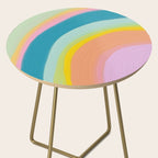 Painted Pastel Rainbow Side Table Gallery Image 2