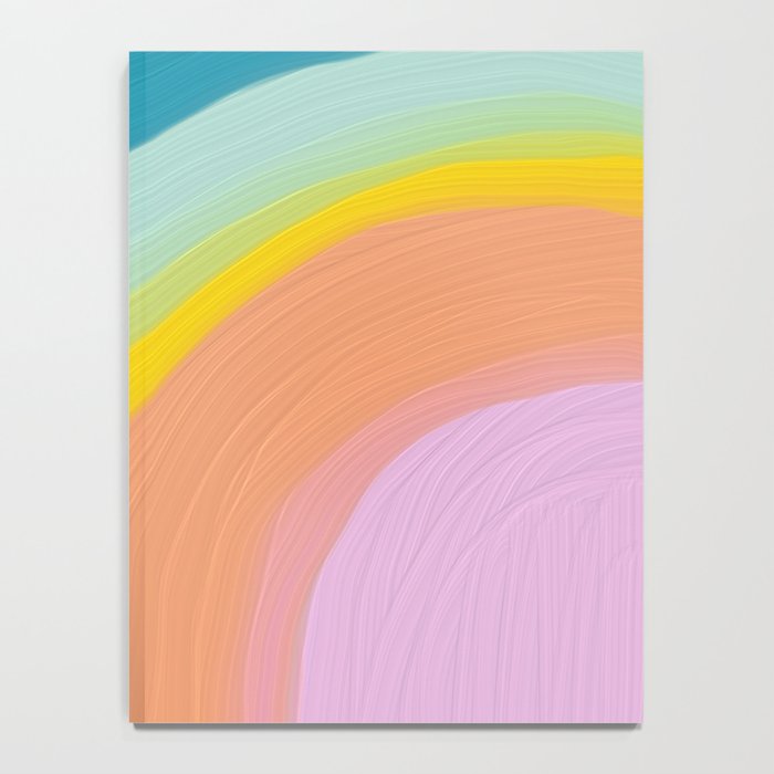 Painted Pastel Rainbow Notebook Gallery Image 4