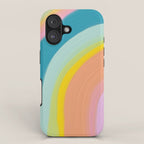 Painted Pastel Rainbow iPhone Case Gallery Image 1